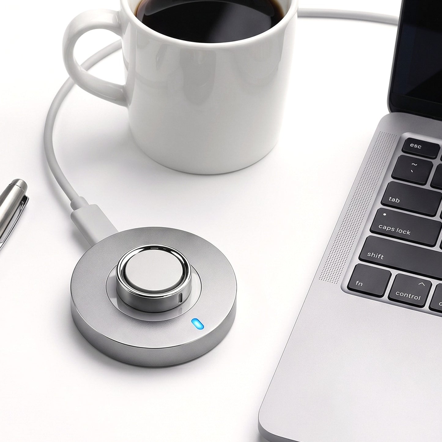 Bandsmith Oura Ring 4 backup charger on a desk