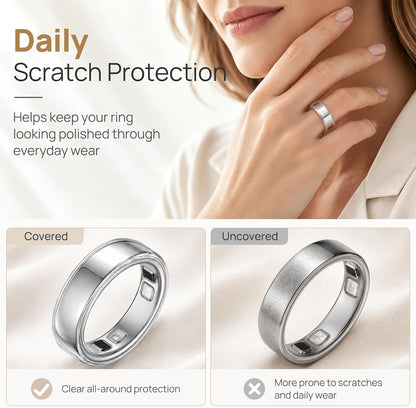 Clear TPU cover helping protect Oura Ring 5 from everyday scratches